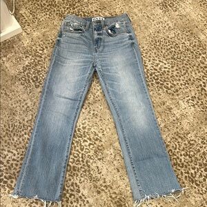 Daze Light Blue Straight Leg Ankle Jean size 25